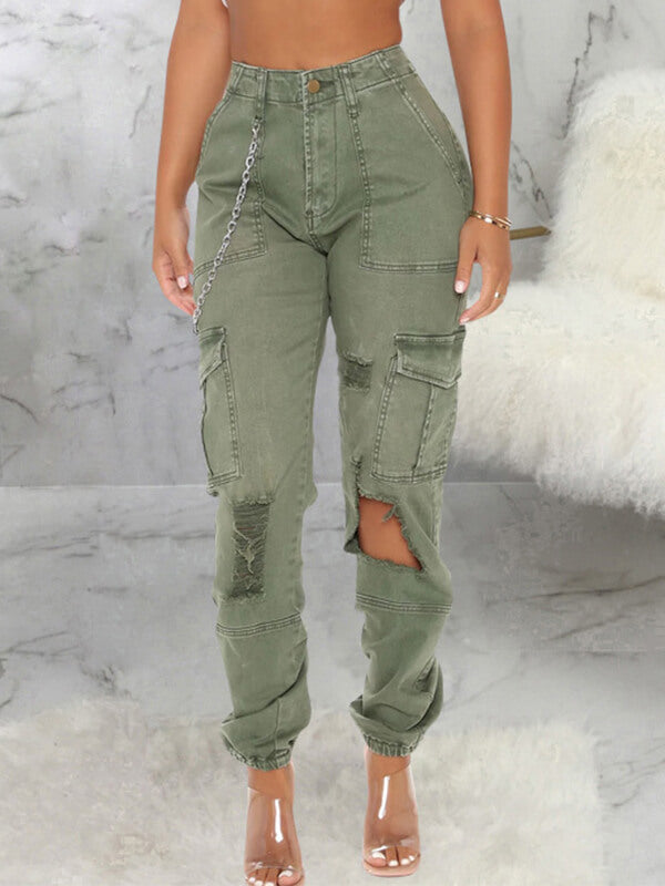 Ripped Cargo Pants