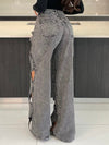 Twisted Cutout Jeans